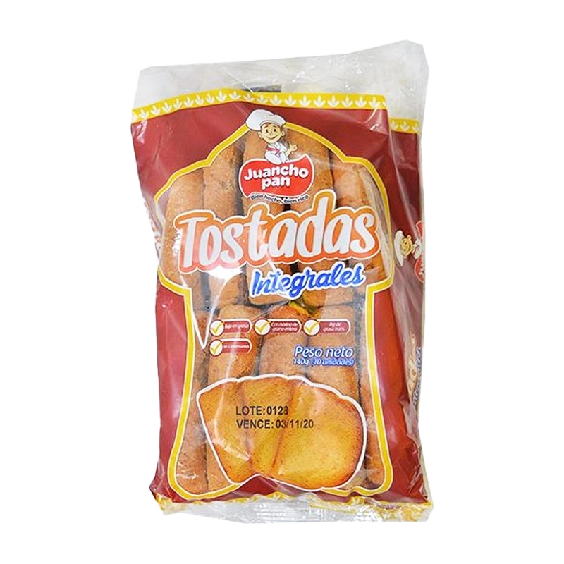 TOSTADA JUANCHOPAN INTEGRAL 10 UND X 160 GR